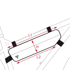 Topeak MidLoader - 3 Liter - Frametas - Groen -Sportfiets Onderdelen 15003028 detail 3