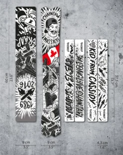 Dyedbro Kit Voor Framebescherming - Kettingzaag Zwart / Rood