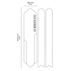 Kettingboogbeschermer - Honingraatstructuur Zwart -Sportfiets Onderdelen Chain 1