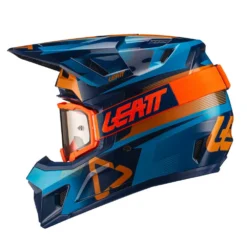LEATT Helm Incl. Bril 7.5 V21.1 Blauw-geel -Sportfiets Onderdelen LEATTHelminkl Brille7 5V21 1blau gelb 3
