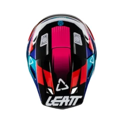 LEATT Helm Incl. Bril 8,5 V22 Aqua/Royal Blue-wit-zwart -Sportfiets Onderdelen LEATTHelminkl Brille8 5V22AquaRoyalblau weiss schwarz 3
