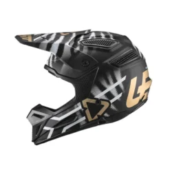 LEATT Motorcrosshelm GPX 5.5 Composiet - Zwart-wit-goud -Sportfiets Onderdelen LEATTMotocrosshelmGPX5 5Composite schwarz weiss gold 2