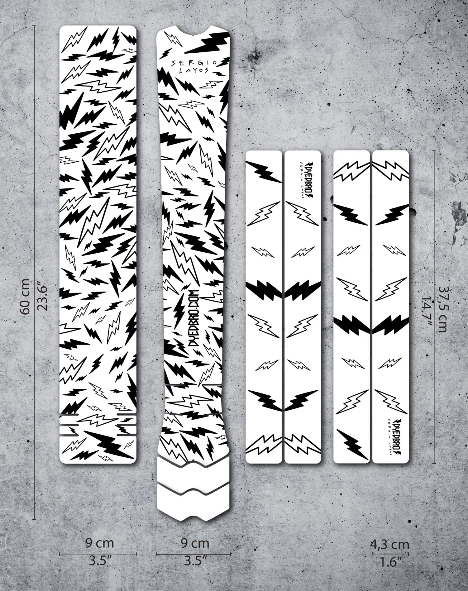 Dyedbro Frame Bescherm Kit - Sergio Layos BMX Signature Editie 1 Dyedbro Frame Bescherm Kit - Sergio Layos BMX Signature Editie