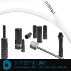 CAPGO Schakelset BL Shimano/Sram MTB 1x11 / 1x12 Of E-bike Middenmotor - Wit