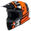 Motorcrosshelm IXS361 2.3 Zwart-oranje-grijs
