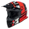 Motorcrosshelm IXS361 2.3 Zwart-rood-grijs