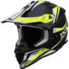 Motorcrosshelm IXS362 2.0 - Zwart Mat-geel Fluo