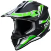 Motorcrosshelm IXS362 2.0 - Zwart Mat-groen Fluo