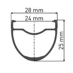 Dt-swiss Wiel GR 1600 Spline Black Disc 29'' 25 Mm VR -Sportfiets Onderdelen querschnitt 29 27tRg8fzYrWlqnz