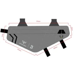 Bombtrack Frame Tas Van Apidura - Grijs -Sportfiets Onderdelen rahmentasche masse